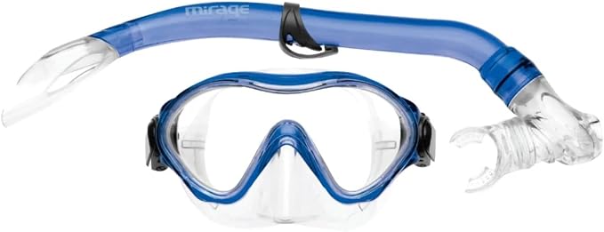 Mirage Goby Junior Silitex Mask and Snorkel Set (Blue)