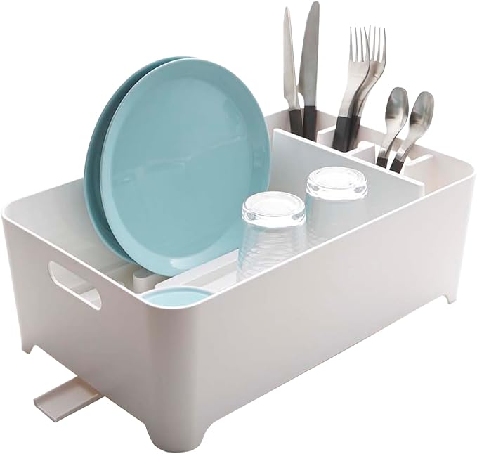 Yamazaki Tower Dish Drainer White
