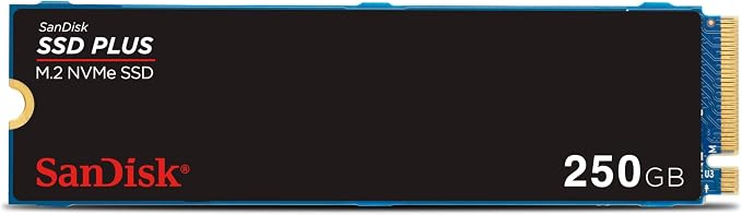 SanDisk SSD Plus 250GB M.2 NVMe PCIe Gen 3.0 Internal SSD