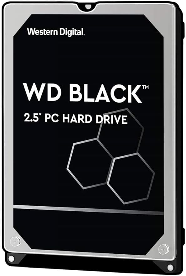 Western Digital WD Black 1TB 2.5' HDD SATA 6Gb/s 7200RPM 64MB Cache SMR Tech For Hi-Res Video Games