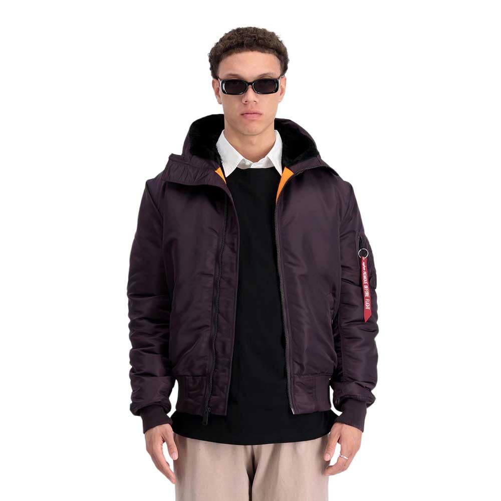 Alpha Industries MA-1 Hooded Jacket Black L