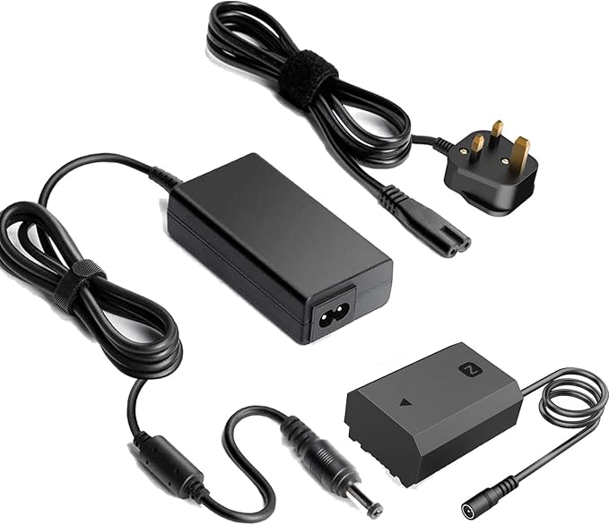 Gonine NP-FZ100 Dummy Battery NP FZ100 Battery Charger Kit Replacement for Sony Alpha a6600, FX3, A7 III, A7R3, A7R IV, A7S III, A9, A9R, A9S, A7C, A