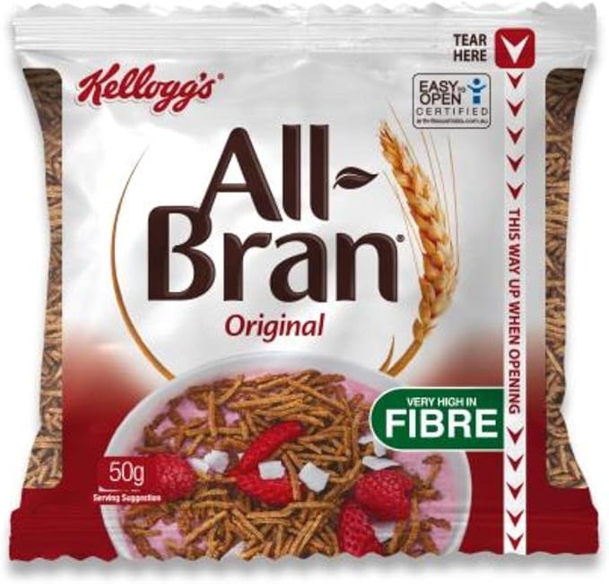 Kelloggs All Bran Sachets 30 x 50gr Carton