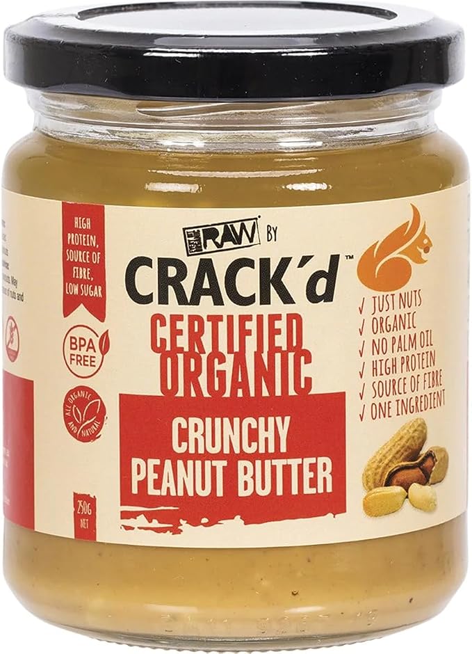 Every Bit Organic Raw Crack'd Crunchy Peanut Butter - 250g