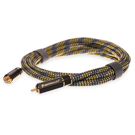 Aperion 1 Meter RCA Audio Stereo & Subwoofer Cable Mono (Single)