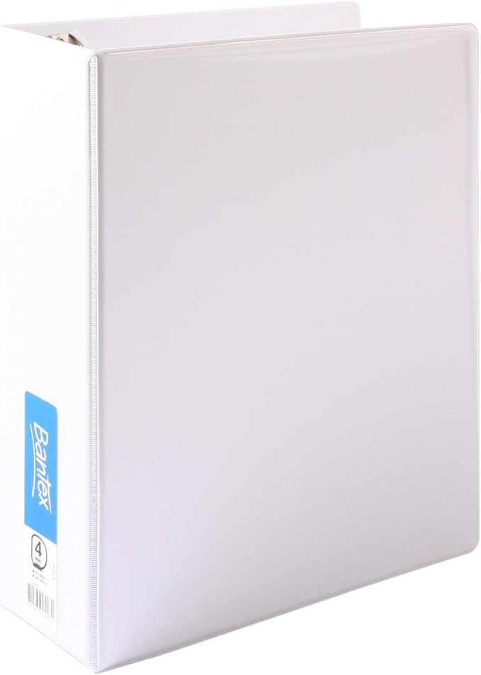Bantex Insert Binder 4D Ring 65mm A4 White