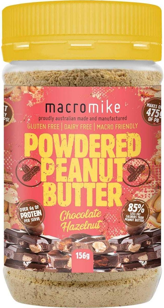 Macro Mike Powdered Peanut Butter 180g / Chocolate Hazelnut