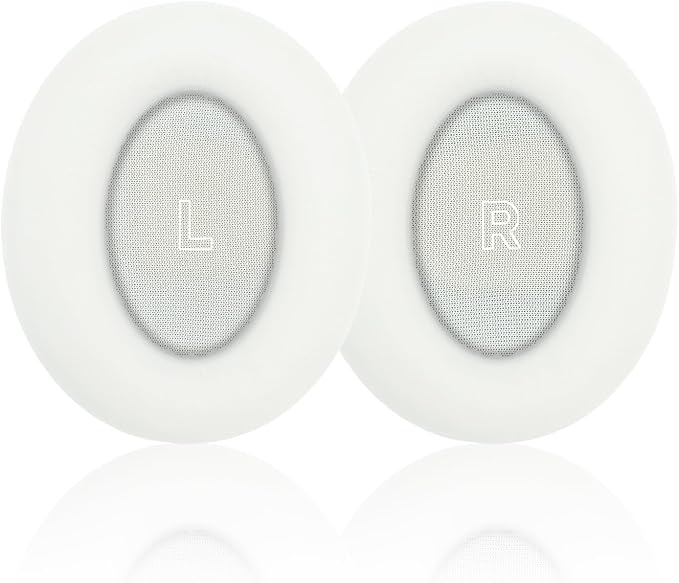 Bose QuietComfort Ultra Earpads by Wicked Cushions, White Smoke