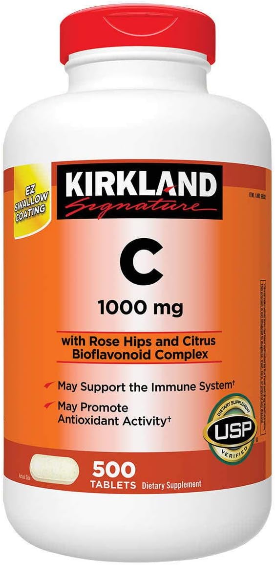 Kirkland Signature Vitamin C 1000mg 500 Count