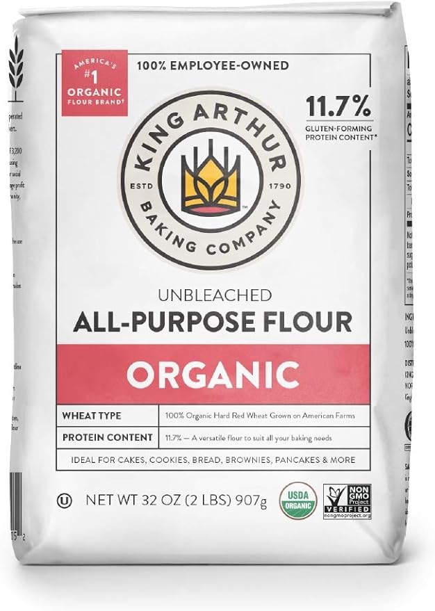 King Arthur Flour Organic Unbleached All Purpose Flour - 2 lbs