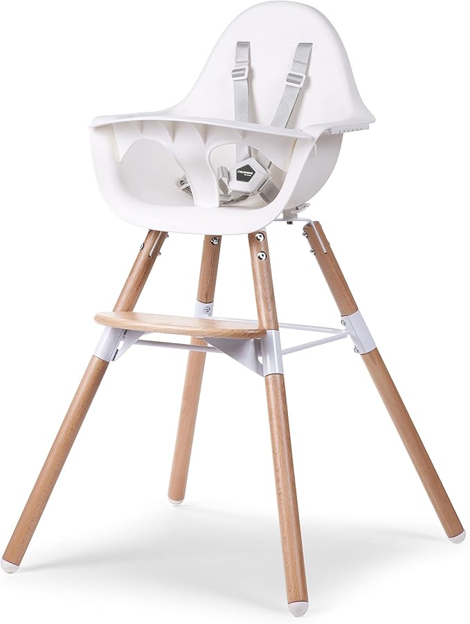 Childhome Evolu 2 High Chair - Natural White