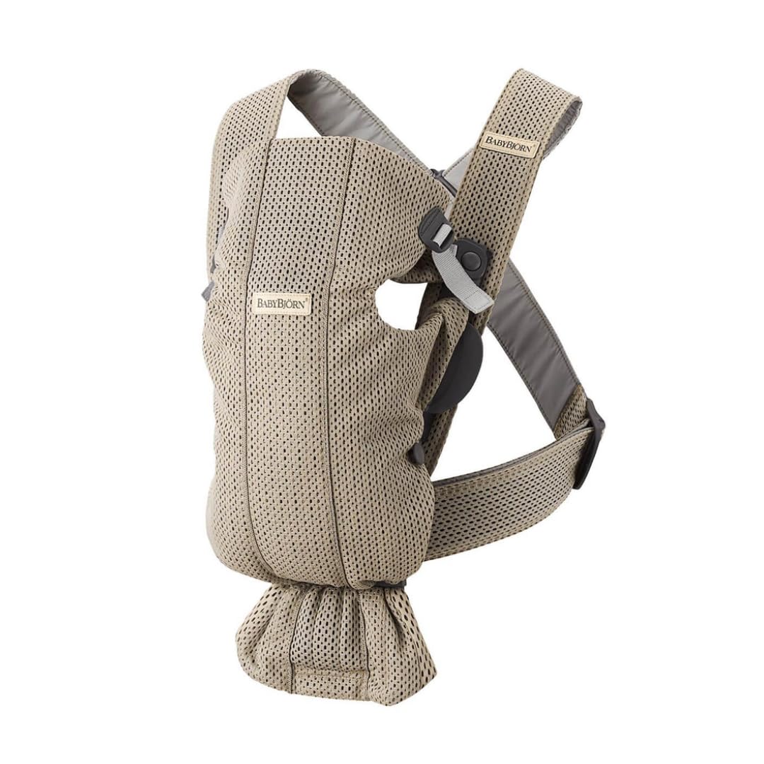 BABYBJRN Baby Carrier Mini (Greige, 3D Mesh)