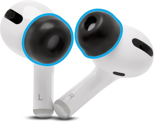 AirPods Pro Memory Foam Replacement Tips - WC TipZ, Pitch Black