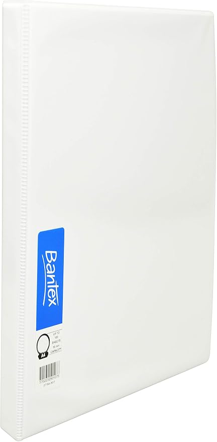 Bantex Insert Binder 4D Ring 16mm A4 White