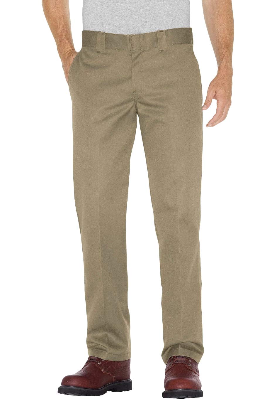 Dickies 873f Flex Slim Fit Straight Leg Work Pants - Charcoal, 32