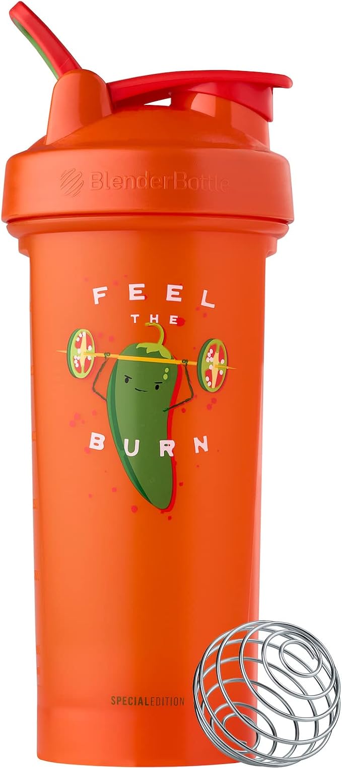 Blender Bottle Shaker Classic V2 - 828ml Feel The Burn Red