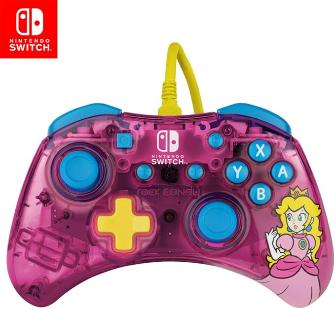 Nintendo Switch Rock Candy Wired Controller: Bubblegum Peach