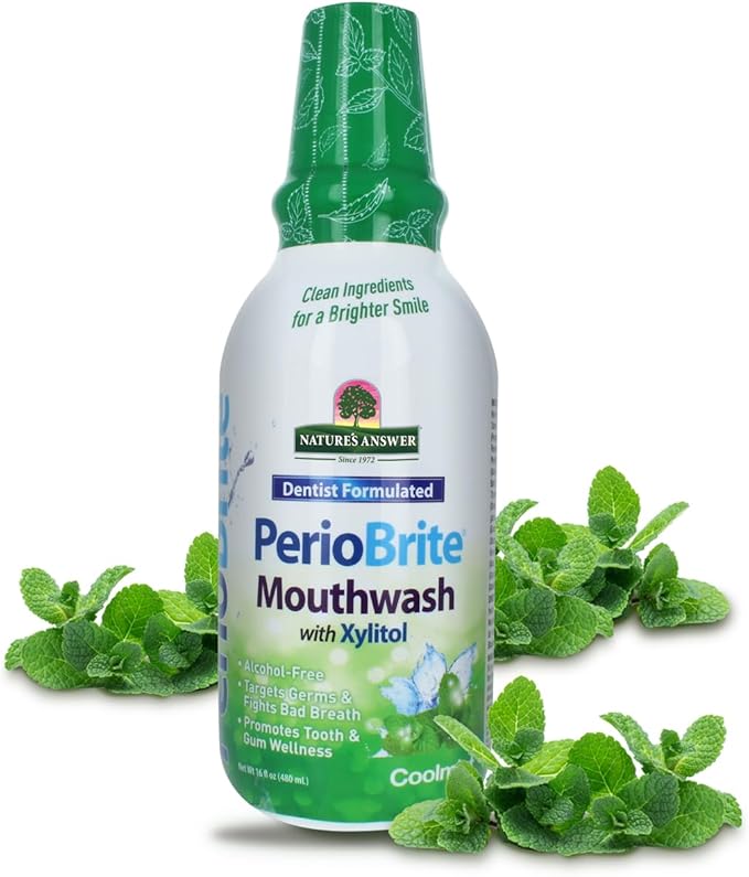 Nature's Answer PerioBrite Natural Mouthwash - Cool Mint - 16 fl oz