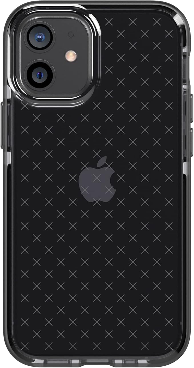 Tech21 Evo Check Case for iPhone 12/12 Pro - Smokey Black