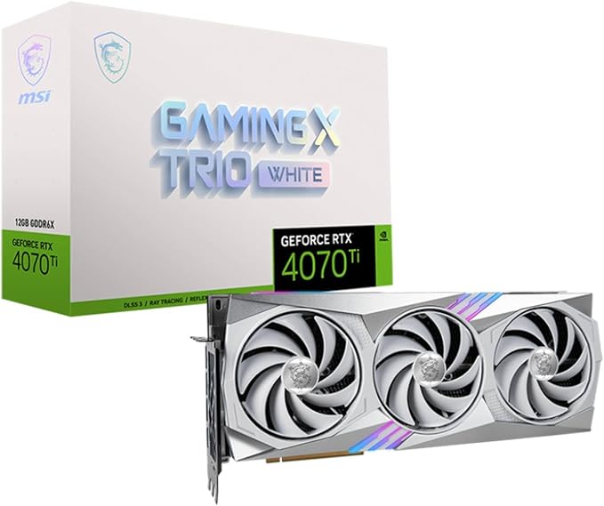 MSI GeForce RTX 4070 Ti Gaming x Trio White 12G Graphics Card