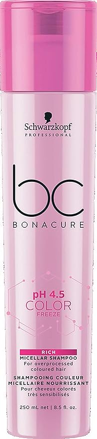 Schwarzkopf BC PH 4.5 Color Freeze Rich Micellar Shampoo 250ml
