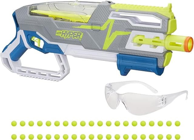 Nerf Hyper Siege-50 Pump-action Blaster and 40 Ner