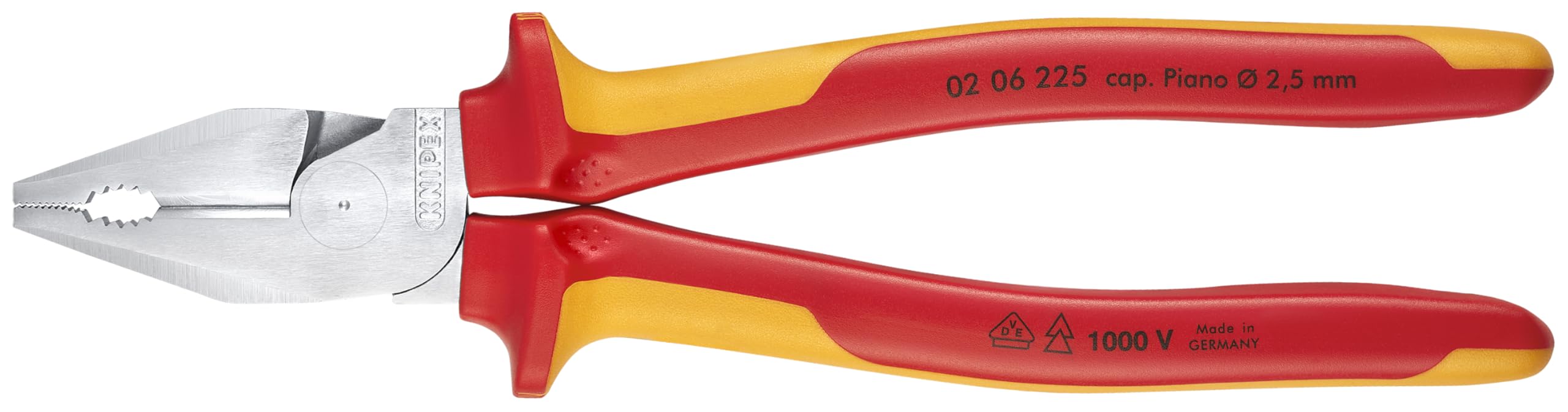 Knipex 225mm High Leverage Combination Pliers - 1000V VDE