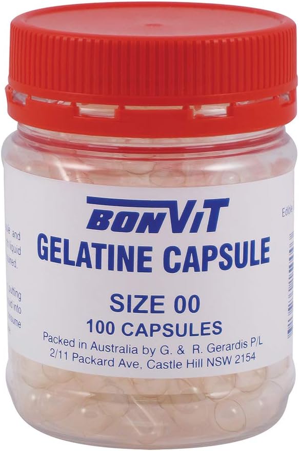Bonvit Empty Capsules Size '00' Gelatine 240 Capsules