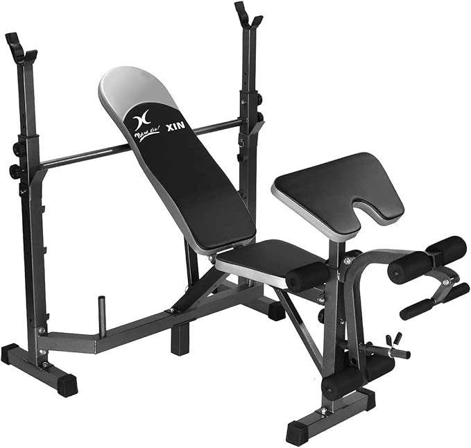 Adjustable Multi-function Weight Bench Press - Squat Rack Fitness Home Gym