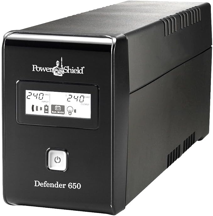 PowerShield Defender 650VA / 390W Line Interactive Ups with AVR