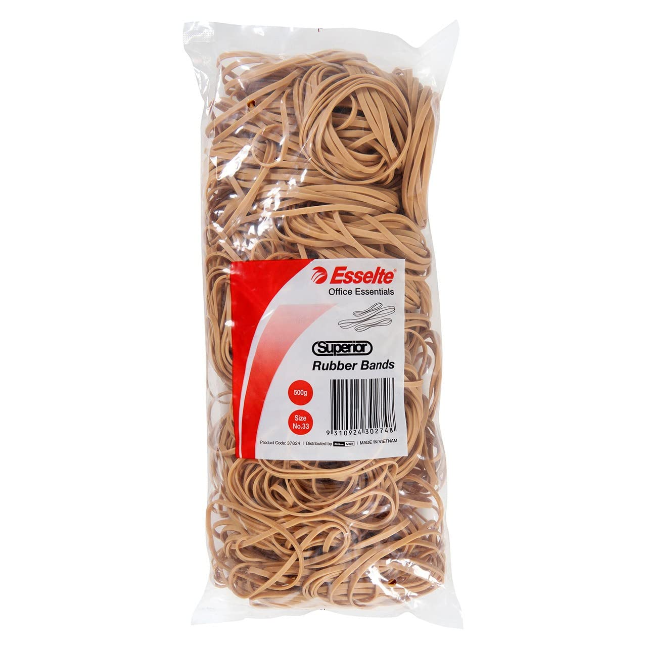 Esselte No.33 Superior Rubber Bands 500gm Bag