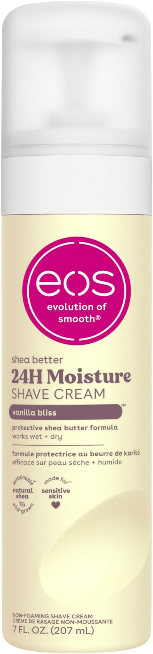 EOS Shave Cream Vanilla Bliss 7 fl oz (207 ml)