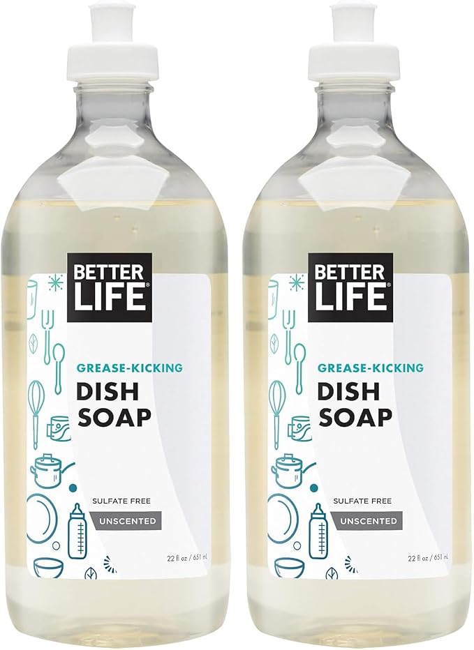Better Life Dish Soap - Lemon Mint - 22 fl oz