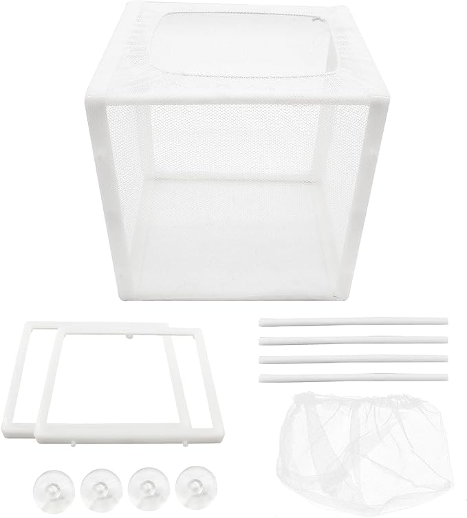 2 Pcs Breeder Net Fish Breeding Accessories Tank Easy Installation Aquarium Incubator Box Baby