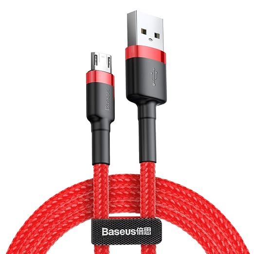 Baseus USB to Micro USB 2.4A Fast Charging Cable Cafule Series For Samsung (1m, Red)
