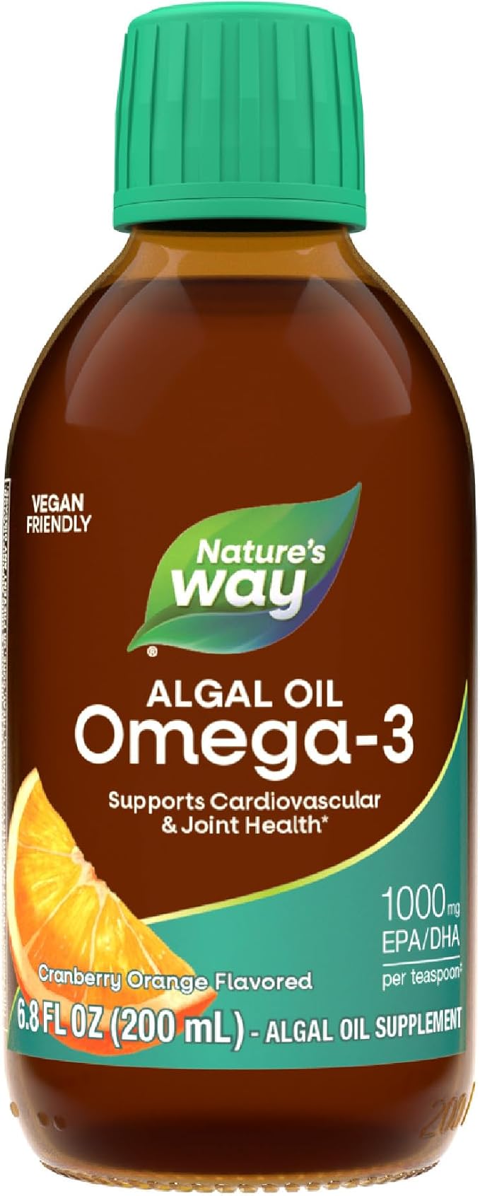 Nature's Way, NutraVege, Omega-3 Plant, Extra Strength, Cranberry Orange, 1,000 mg, 6.8 fl oz (200 ml)