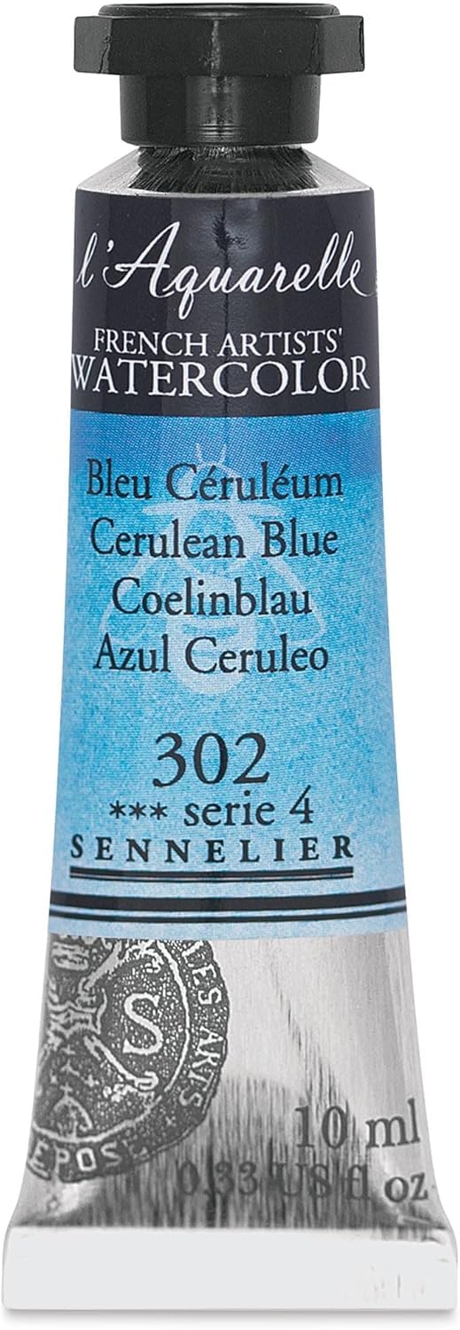 Sennelier L'Aquarelle Watercolour Tubes 10ml - Cerulean Blue 10ml Tube