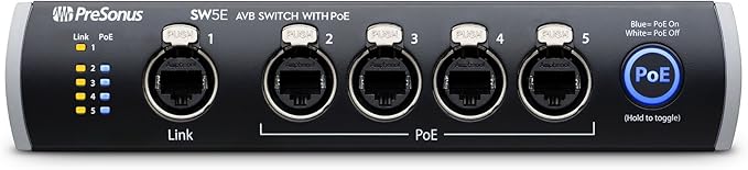 PreSonus SW5E 5 Port AVB Network Switch With PoE