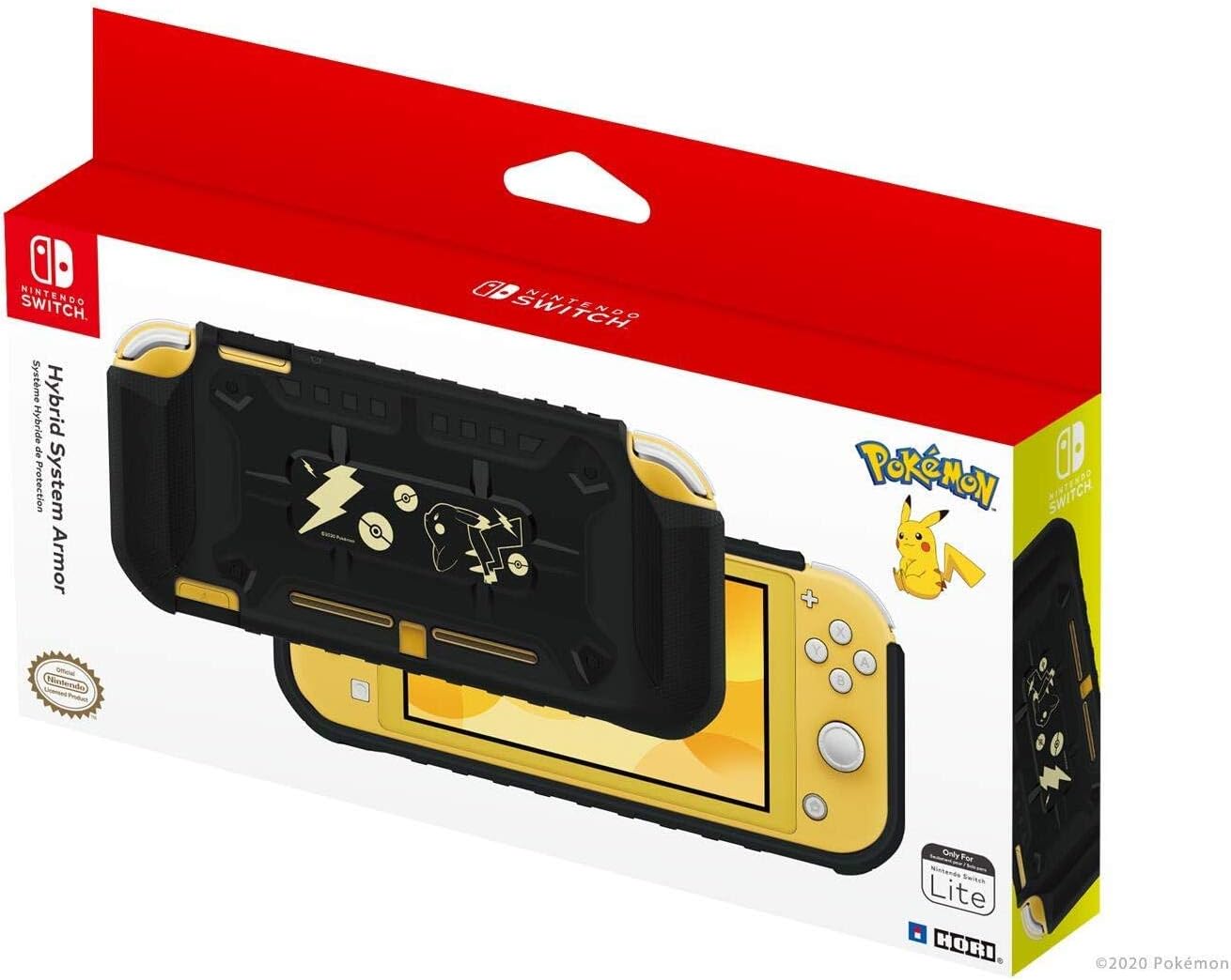 Hori Hybrid System Armor for Nintendo Switch (Pikachu Black & Gold)