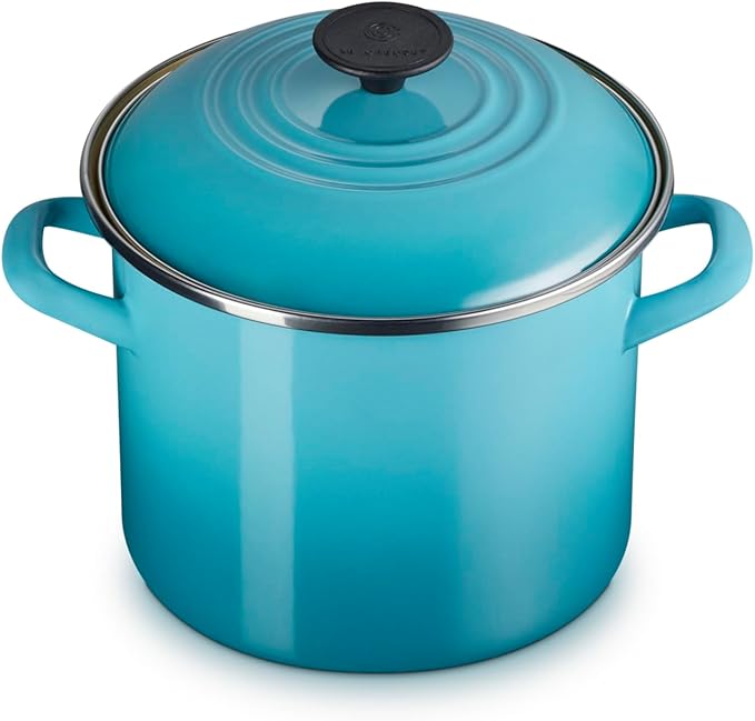 Le Creuset 6-Quart Enameled Steel Stockpot Caribbean