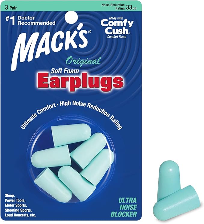 Macks Original Soft Foam Ear Plugs 5 Pair