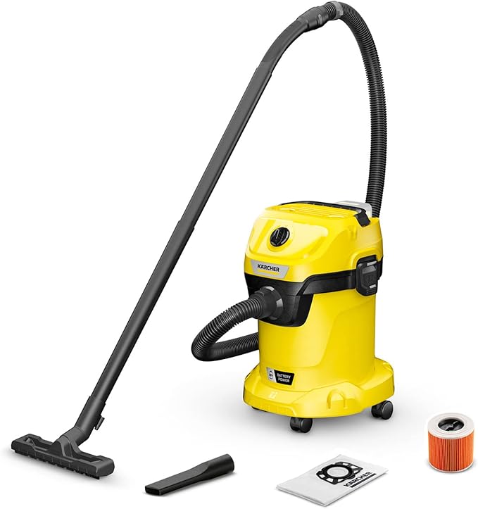 Karcher WD 3-18 V-17/20 Vacuum Cleaner Silver One Size / EU Plug