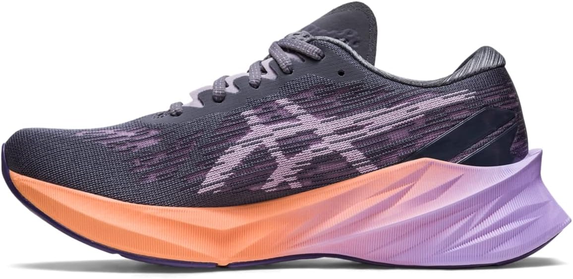 Womens ASICS Novablast 3/BLACK/DUSTY PURPLE/7