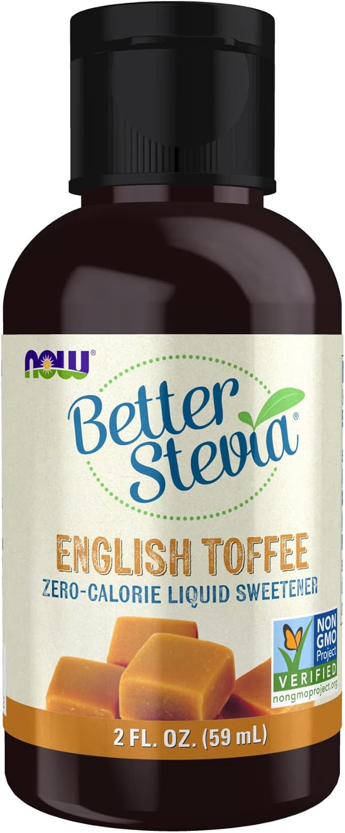 Now Foods Liquid Stevia, English Toffee, 2 Fluid Ounce