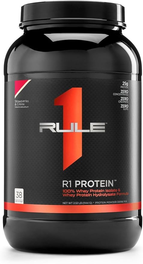 Rule 1 Protein WPI R1 Protein 5lbs Strawberries & Creme