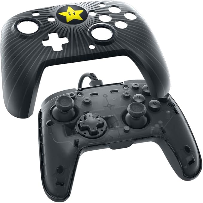 PDP Nintendo Switch Faceoff Super Mario Star Wired Pro Controller