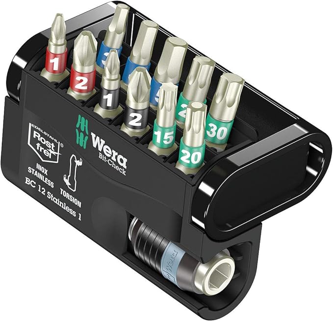 Wera 05057425001 Bit-Check 12 Stainless 1 Bits Assortment