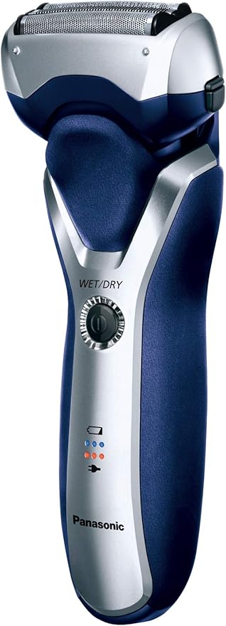 Panasonic 3 Blade Rechargeable Shaver - Silver/Blue