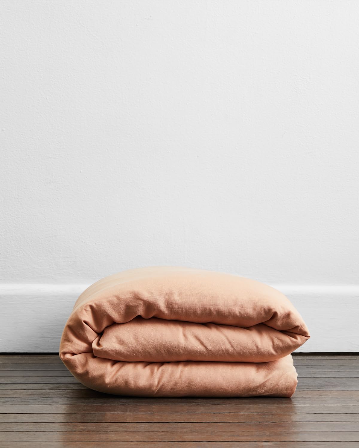 Terracotta 100% French Flax Linen Duvet Cover - Single - Bed Threads