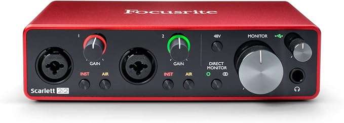 Focusrite Scarlett 2i2 3rd Gen USB Audio Interface